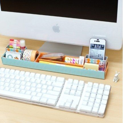 Or this organizer that doesn’t take up a lot of space. | 54 Ways To Make Your Cubicle Suck Less