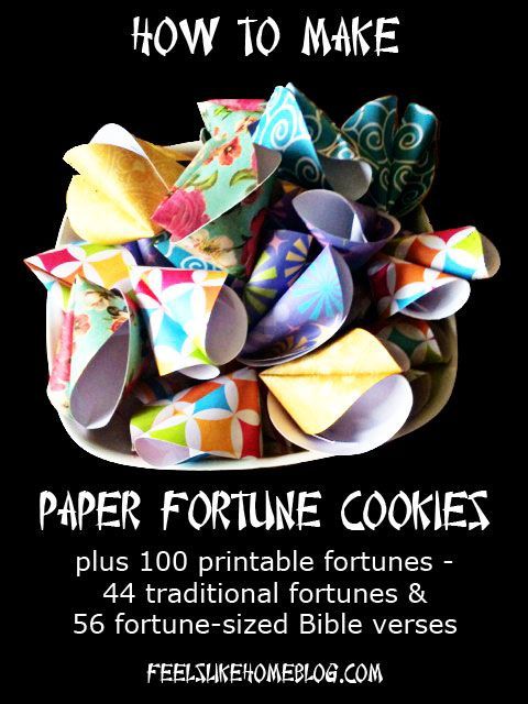 Paper Fortune Cookie Tutorial – Super easy to make! – Great for Chinese New Year, coming up soon!