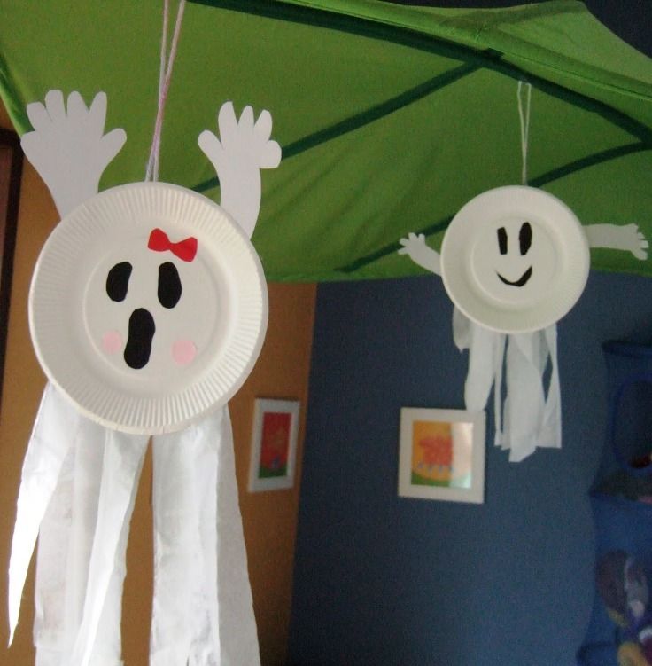 Paper Plate Ghost – Easy Halloween Crafts for your home