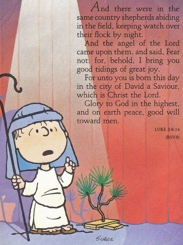 Peanuts  Gang – Linus  teaches  us about our faith,  the true meaning of Christmas.  In A Charlie Brown Christmas.