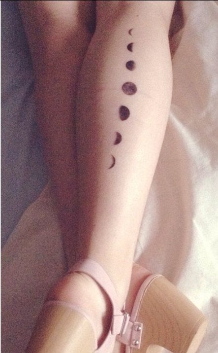 Phases of the Moon Temporary Transfer Tattoos 1 by ElvenChronicle