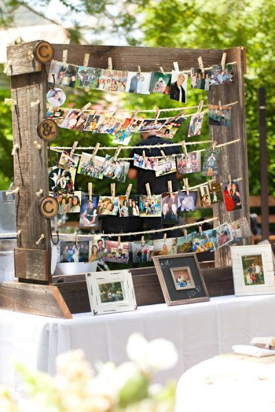 Pictures of the bride & groom throughout the years.