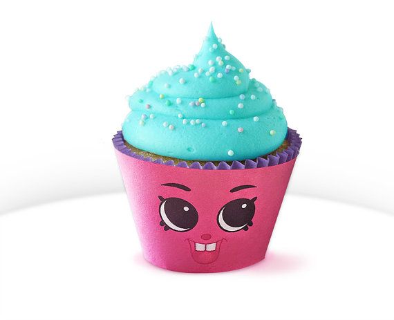Pink Cupcake Chic Cupcake Wrapper – Shopkins Birthday Party Ideas