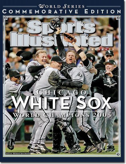 Possibly my favorite Sports Illustrated Cover of all time, which involves the White Sox celebrating on the field after they swept