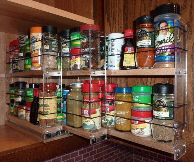 Products : Vertical Spice spice rack drawers for cabinet organization