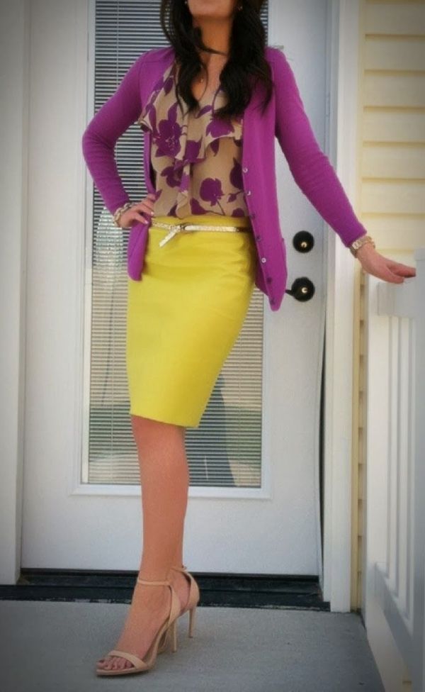 Purple and Yellow – 44 Professional and Sophisticated Office Outfits You Will Love …