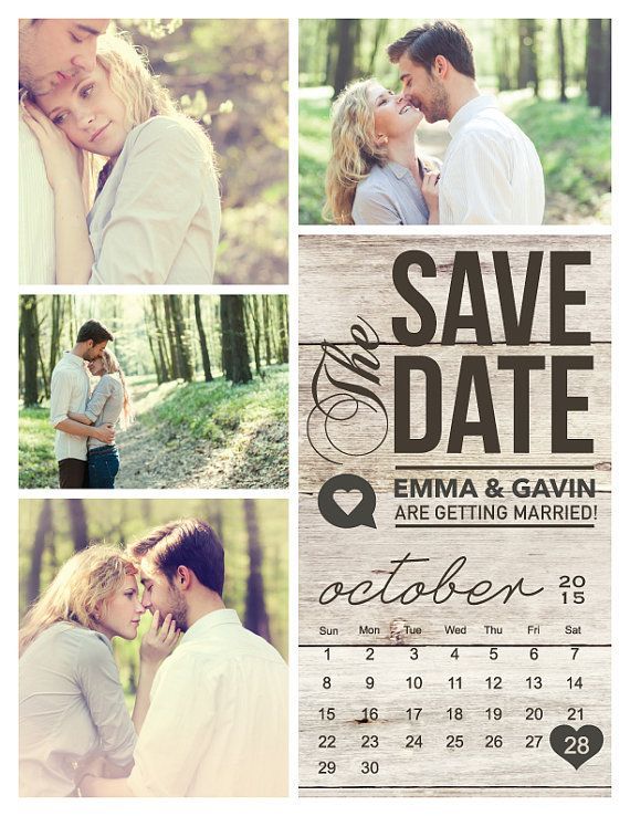 Save The Date Magnet or Card . Modern Rustic by MidwestDesign, $0.20