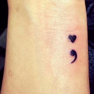 semicolon tattoo with heart – Google Search