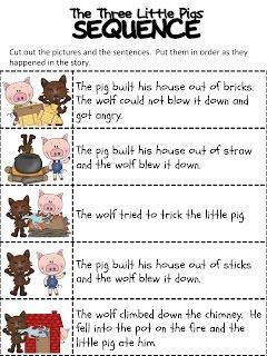 Sequence of events: The Three Little Pigs
