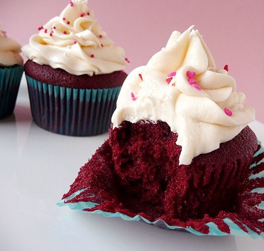 Seriously the best Red Velvet Cupcakes. The recipe makes a small batch which is probably good – Ive made them three times and they