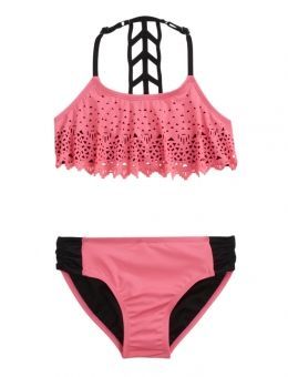 Shop Cutout Flounce Bikini Swimsuit and other trendy girls swimsuits swim at Justice. Find the cutest girls swim to make a