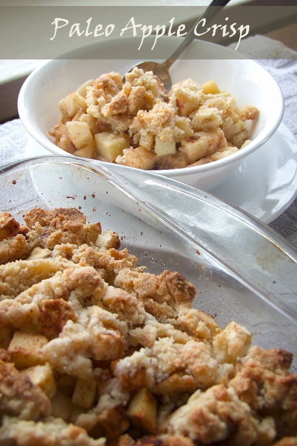 Simple recipe for Healthy Paleo Apple Crisp!!