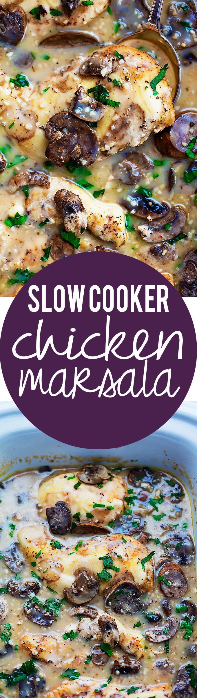 Slow Cooker Chicken Marsala | Creme de la Crumb