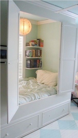 sound proof, hidden and with a lock on the inside…just so we can slip away every now and then, love this idea.