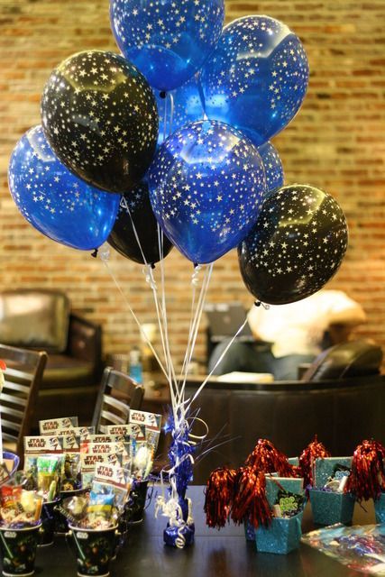 star wars party balloons decorations table centerpiece