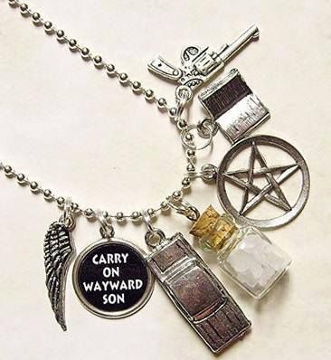 SUPERNATURAL NECKLACE OH MY GOD I WOULD WEAR THIS EVERY DAY!!!!!! Can someone please please get this for me???? I would love them