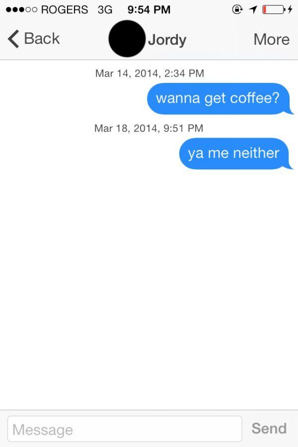 Texting (This dude is really good at Tinder)