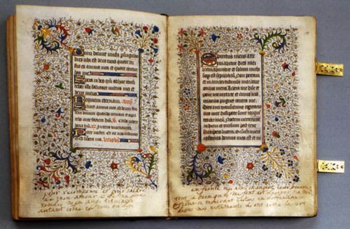 The most famous book of hours was given to Mary, Queen of Scots by her uncle, the Duc de Guise, when she was still betrothed to