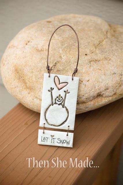 Then she made…: Snowman Ornament Tutorial