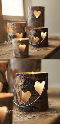 These adorable votives are easy to DIY and are a great personalized touch to your rustic affair. #rusticweddings
