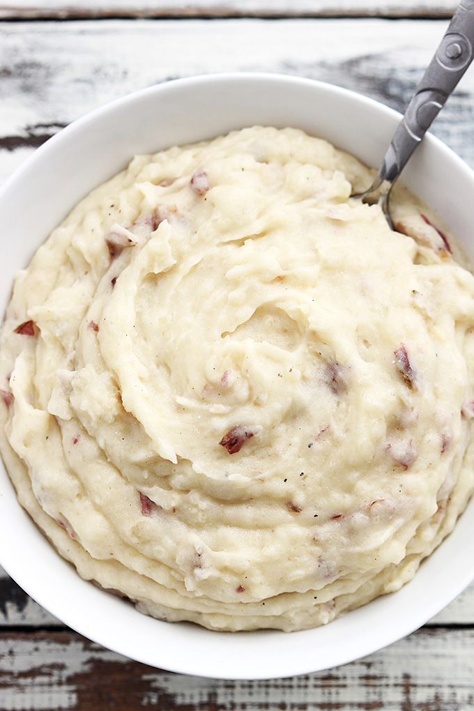 These mashed potatoes will change your life. Creamy, tons of flavor, and seriously the easiest mashed potatoes you will ever make