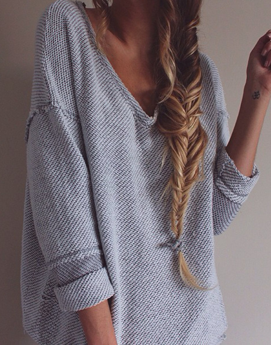 Thick sweater. Love the heavy uneven twill weave on this; it creates such a gorgeous look.