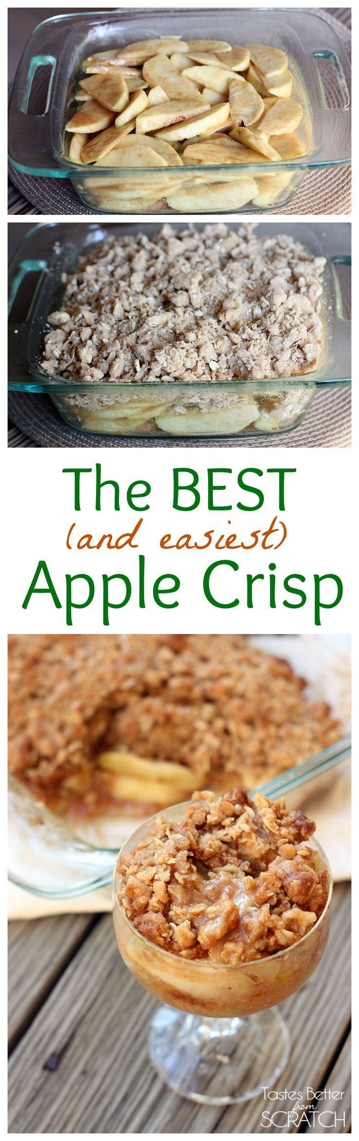 This Apple Crisp recipe is the BEST and SOO easy to make!