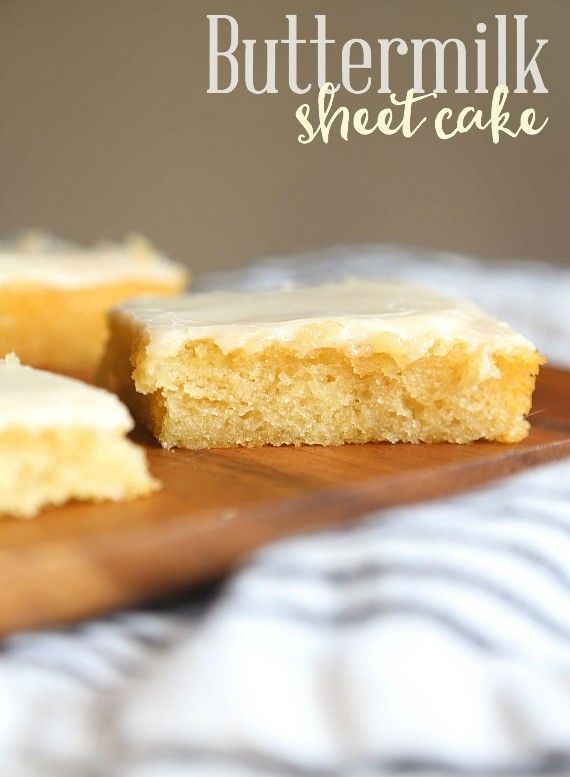 This Buttermilk Sheet cake is insanely tender and buttery, plus is a breeze to make. Your friends will be begging you for the