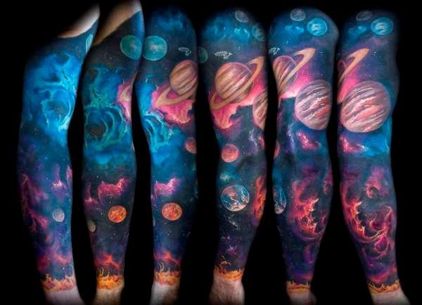 This is like exactly what I was thinking for Pats tattoo. Love UV tats.