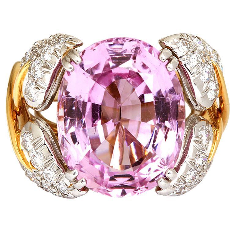 Tiffany Antique Engagement Rings, this one has a Rose Tourmaline jewel.