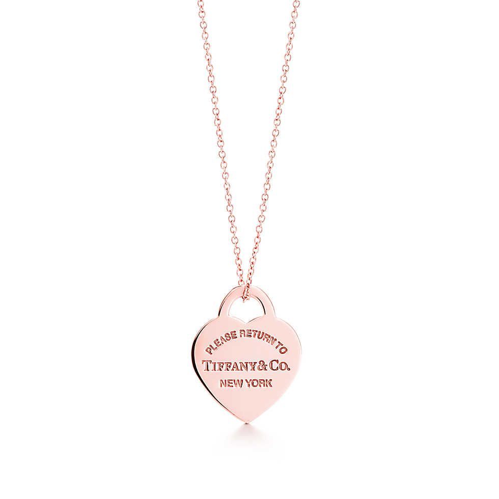 Tiffany  Co. –  Return to Tiffany™ heart tag pendant in RUBEDO™ metal, small.