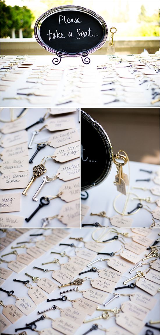vintage key wedding favors because hes the key to my heart
