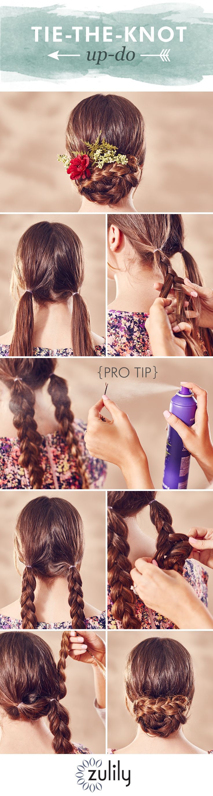 Wear this beautiful braided up-do to all your summer weddings!