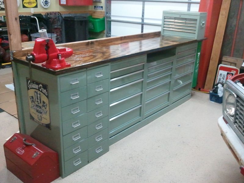 What I did with my $40 Home Depot Tool Cabinets – The Garage Journal Board Would make great craft storage!