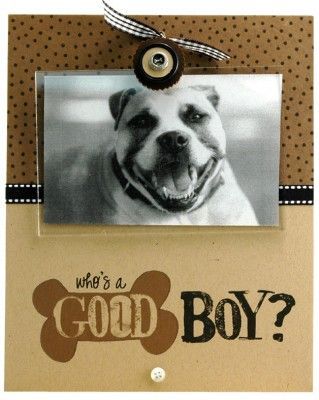 whos a good boy? pampered pet frame