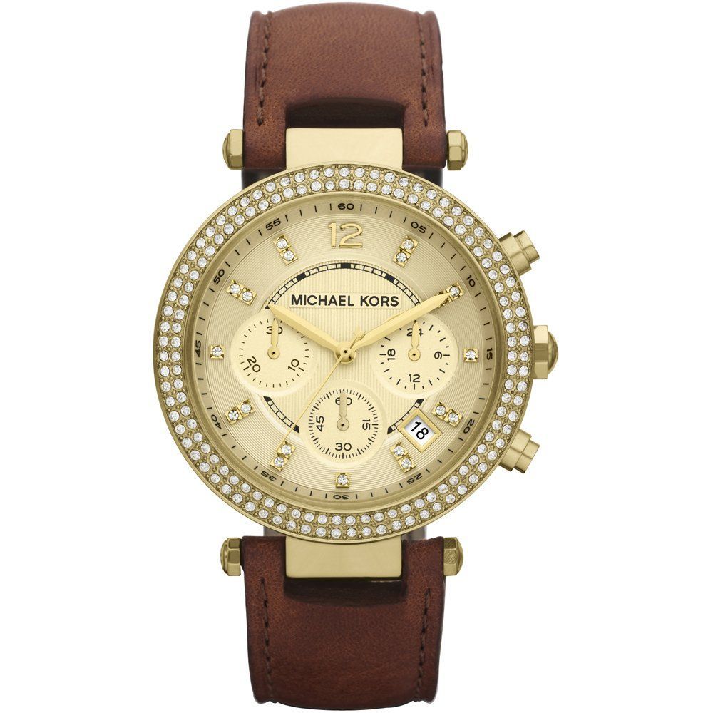 womens watches | Michael Kors Womens Leather Strap Chronograph Watch MK2249 – Michael …