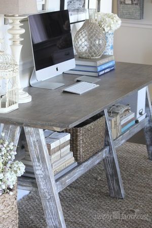 Wood craft table – this could be a DIY project, and depending on finish, the final look can be very different