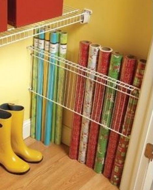 Wrapping Paper Storage | Easy Organization Ideas for the Home