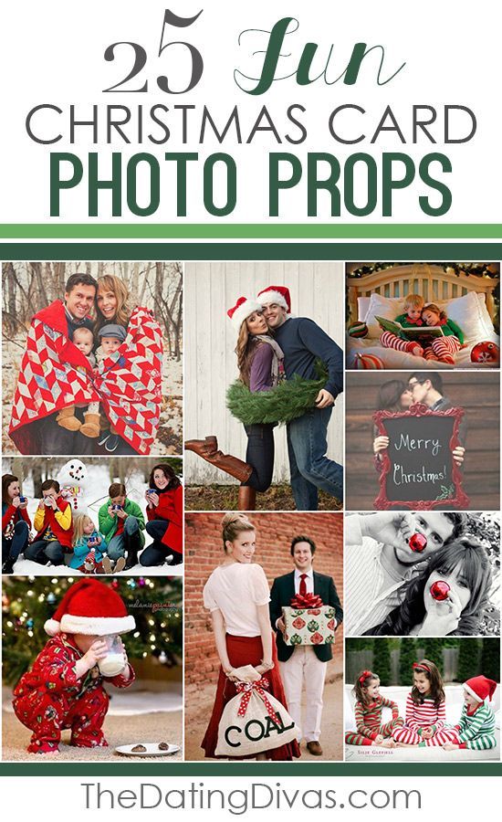 101 Creative Christmas Card Ideas and 25 photo prop ideas!