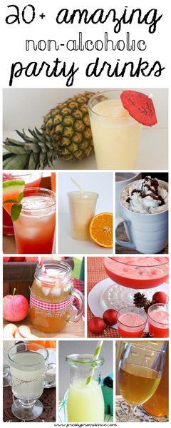 21 absolutely amazing non alcoholic party drinks! Perfect for a little ones birthday, too.