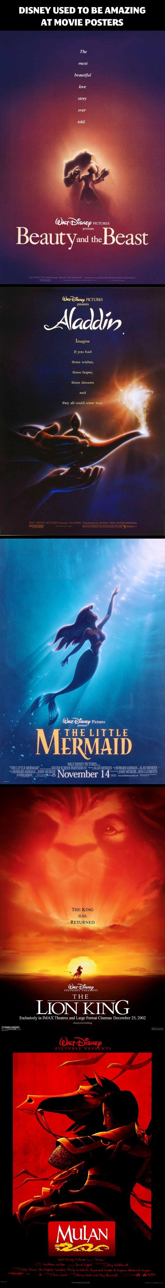 Amazing Disney Movies Posters. I want the old disney poster back…. I miss them!