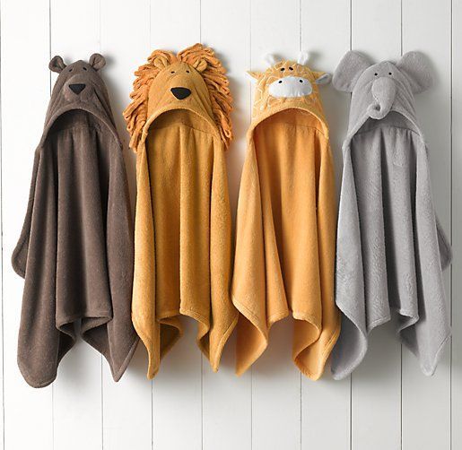 Animal Hooded Towel – Newborn | Hooded Towels | Restoration Hardware Baby & Child