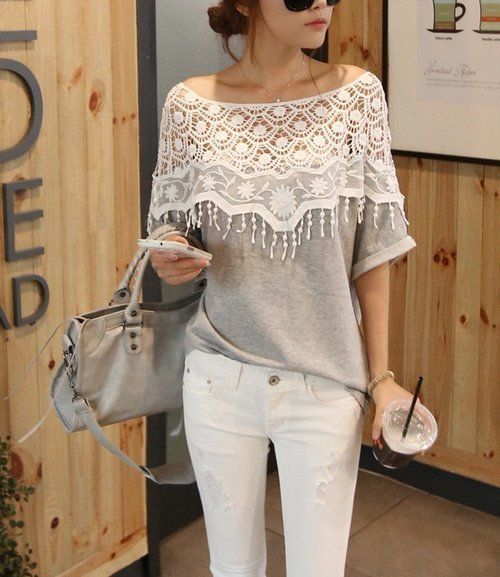 ANTHROPOLOGIE LACE TOP – $45