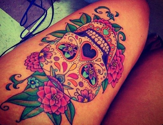 beautiful skull tattoos for women – Google Search