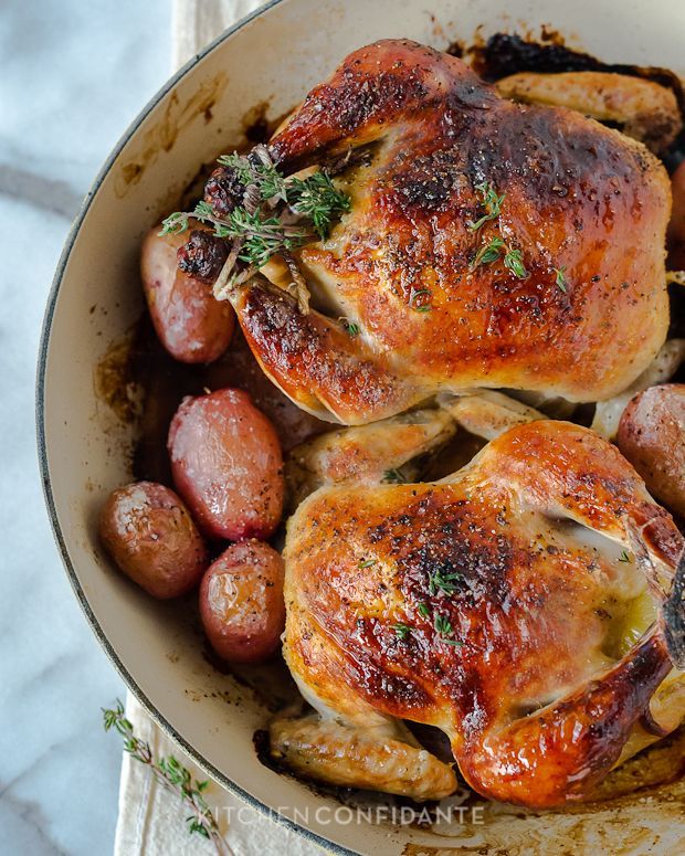 Buttermilk Brined Cornish Hens | Kitchen Confidante | Roasted