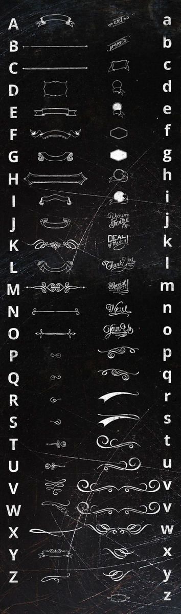 “Chalk Hand Lettering Pack” fonts