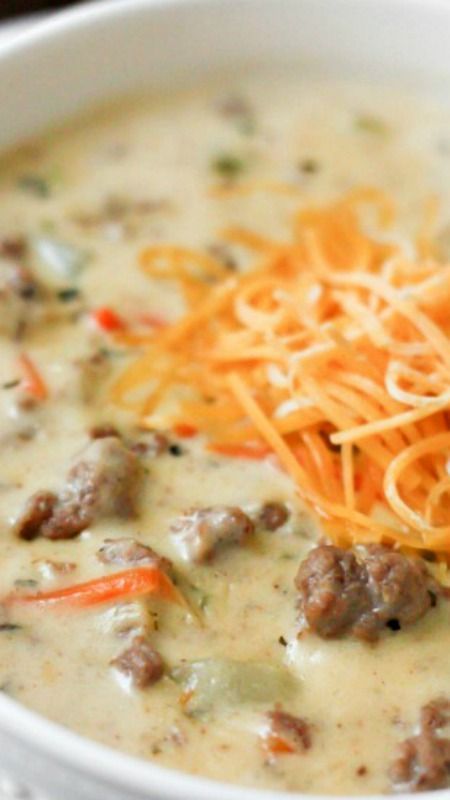 Cheeseburger Soup ~ An award winning soup that is absolutely incredible… A Must try!