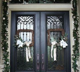 Christmas Porch and Front Door Garland DIY -   Christmas Door Decorations Ideas