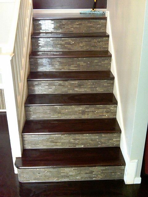 Custom Tile & Wood stairs