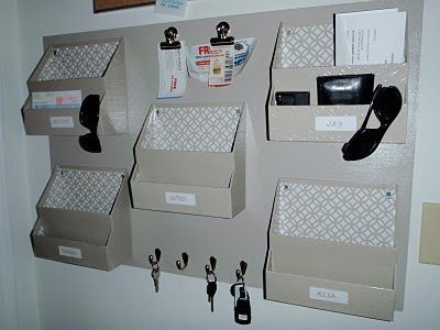DIY Memo and organization board  – I Heart Organizing: Reader Space: Did You Get the Memo? {Part Deux}